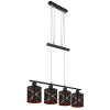 Globo BEMMO Pendant Light black, 4-light sources