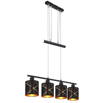 Globo BEMMO Pendant Light black, 4-light sources