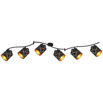 Globo BEMMO Ceiling Light black, 6-light sources