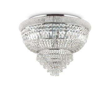 Ideallux DUBAI Ceiling Light chrome, 24-light sources