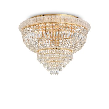 Ideallux DUBAI Ceiling Light gold, 24-light sources