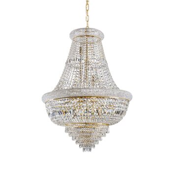 Ideallux DUBAI Pendant Light brass, 24-light sources