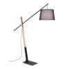 Ideallux EMINENT Floor Lamp Dark wood, black, 1-light source