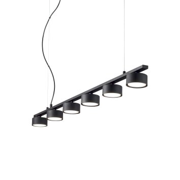 Ideallux MINOR Pendant Light black, 6-light sources