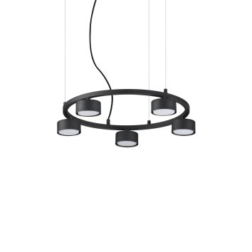 Ideallux MINOR Pendant Light black, 5-light sources