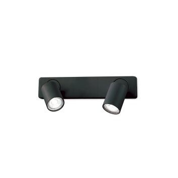 Ideallux RUDY Wall Light black, 2-light sources
