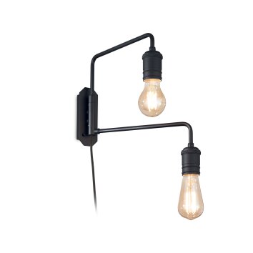 Ideallux TRIUMPH Wall Light black, 2-light sources