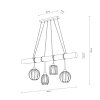 Brilliant Karlen Pendant Light grey, black, 4-light sources