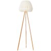 Brilliant Inna Floor Lamp Light wood, white, 1-light source