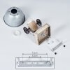 Orny Ceiling Light Light wood, silver, 1-light source