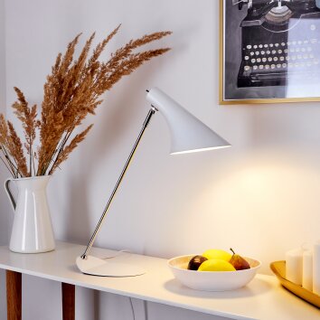 Corralcay Table lamp chrome, white, 1-light source