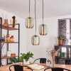 Scone Pendant Light gold, brass, 3-light sources