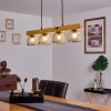 Camotes Pendant Light Light wood, matt nickel, 4-light sources