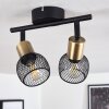 Cairns Ceiling Light antique brass, black, 2-light sources