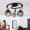 Cairns Ceiling Light antique brass, black, 3-light sources