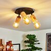 Vasanello Ceiling Light Light wood, black, 3-light sources