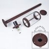 Riola path light rust-coloured, 1-light source