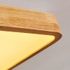 Batamoto Ceiling Light LED Light wood, white, 2-light sources, Remote control, Colour changer