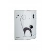 Brilliant CAT Wall Light white, 1-light source
