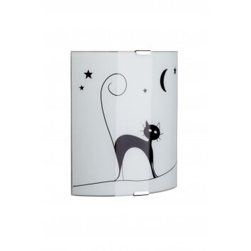 Brilliant CAT Wall Light white, 1-light source