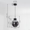 Cumuato Pendant Light black, 1-light source