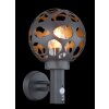 Globo HILARIO Outdoor Wall Light anthracite, 1-light source, Motion sensor