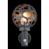 Globo HILARIO Outdoor Wall Light anthracite, 1-light source, Motion sensor