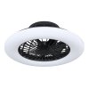 Globo TRAVO ceiling fan LED black, 1-light source, Remote control