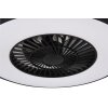 Reality Halmstad ceiling fan LED black, 1-light source, Remote control