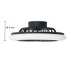 Reality Stralsund ceiling fan LED black, 1-light source, Remote control