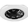Reality Stralsund ceiling fan LED black, 1-light source, Remote control
