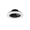 Reality Stralsund ceiling fan LED black, 1-light source, Remote control