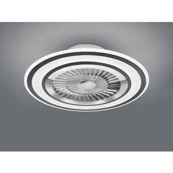 Reality Flaga ceiling fan LED black, 1-light source, Remote control