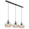 Globo ULLEU Pendant Light black, 3-light sources