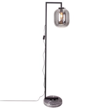 Floor Lamp By Rydens Leola Marble Look, black, 1-light source