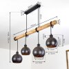 Imana Pendant Light Light wood, black, 4-light sources