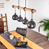 Imana Pendant Light Light wood, black, 4-light sources