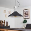 Chara Pendant Light chrome, black, 1-light source