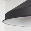 Chara Pendant Light chrome, black, 1-light source