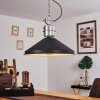 Chara Pendant Light chrome, black, 1-light source