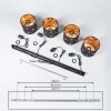 Trasancos Pendant Light black, 4-light sources