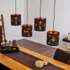 Trasancos Pendant Light black, 4-light sources