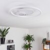 Panchita Ceiling Light LED white, 1-light source, Remote control