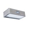 Lutec BRICK Wall Light LED stainless steel, 1-light source, Motion sensor