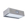 Lutec BRICK Wall Light LED stainless steel, 1-light source, Motion sensor