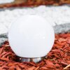Solar globe light LED stainless steel, 2-light sources
