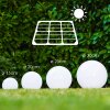 Solar globe light LED stainless steel, 2-light sources