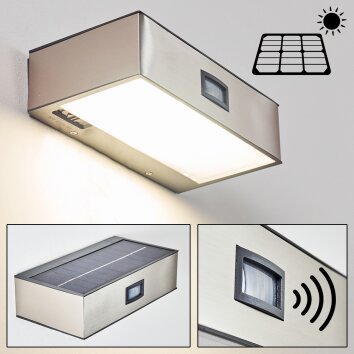 outdoor wall light LED matt nickel, 1-light source
