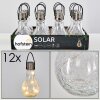 Solar light set Tian LED silver, 1-light source
