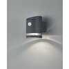 Reality SALTA Wall Light LED anthracite, 1-light source, Motion sensor
